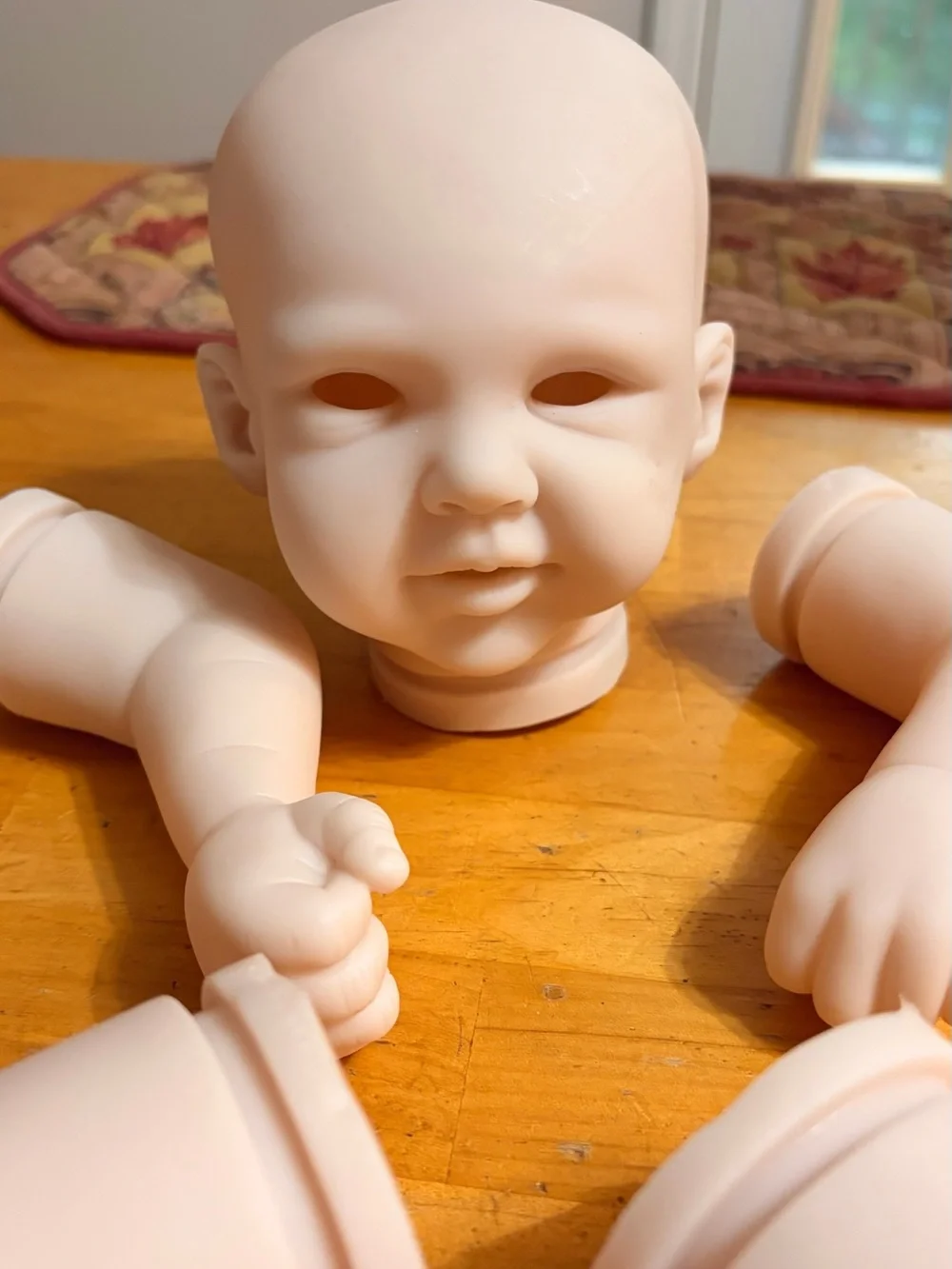 Unpainted Vinyl Reborn Baby Doll Kit - Flesh Tone RAINE